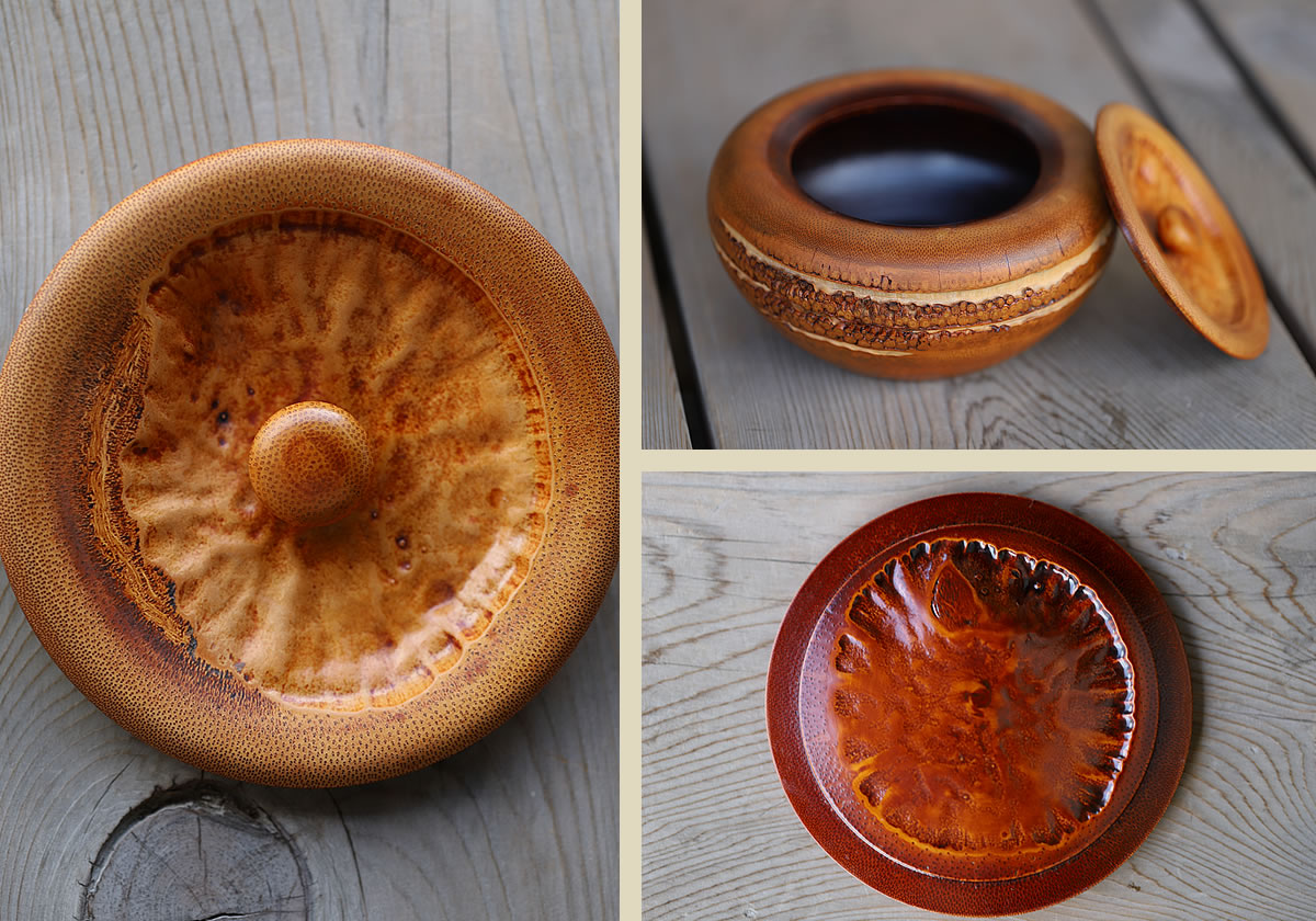 一点限り】竹根菓子器（蓋付) | 虎斑竹専門店 竹虎