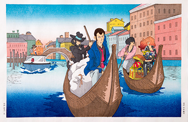木版画制作 モンキー・パンチ氏「ルパン三世」初の浮世絵木版画化