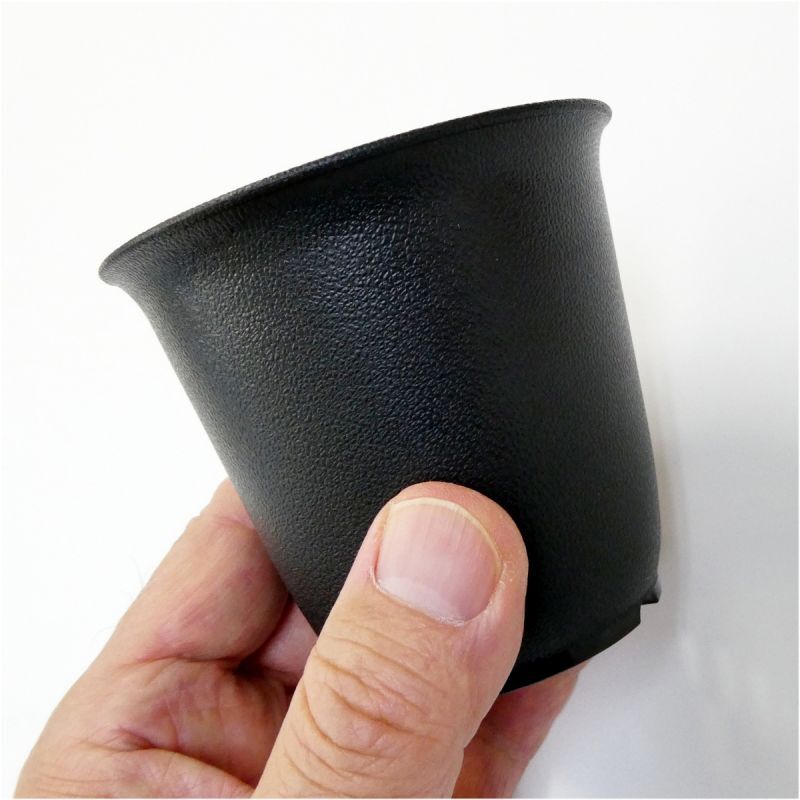 小さなプラ鉢 LB-3（3号・8.5cm・黒・10個入り）多肉植物に最適