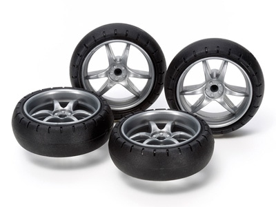 タミヤ ミニ四駆グレードアップパーツ 大径Vスポークナローホイール