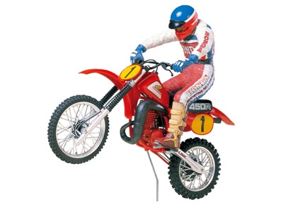 タミヤ 1/12 オートバイシリーズ Honda CR450R モトクロスライダーつき
