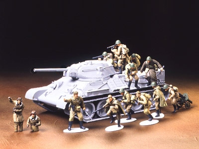 タミヤ 1/48 ミリタリーミニチュアシリーズ WWII ソビエト 戦車搭乗