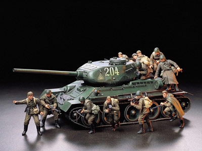 タミヤ 1/35 ミリタリーミニチュアシリーズ ソビエト歩兵 進撃セット
