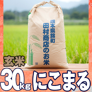7年産熊本県産にこまる玄米30kg 熊本の米屋 田舎米～田村商店～ 商品
