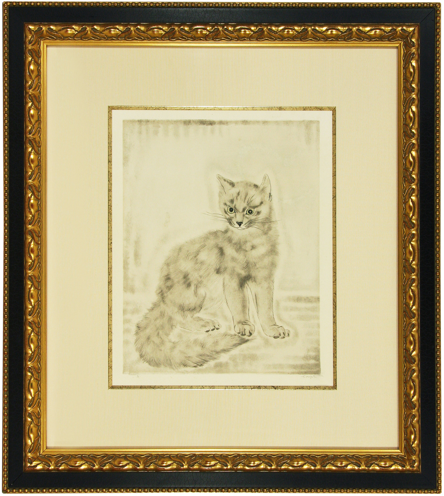 藤田 嗣治 「猫 (猫十態)より」 Leonard Foujita - 創業36年 美術品