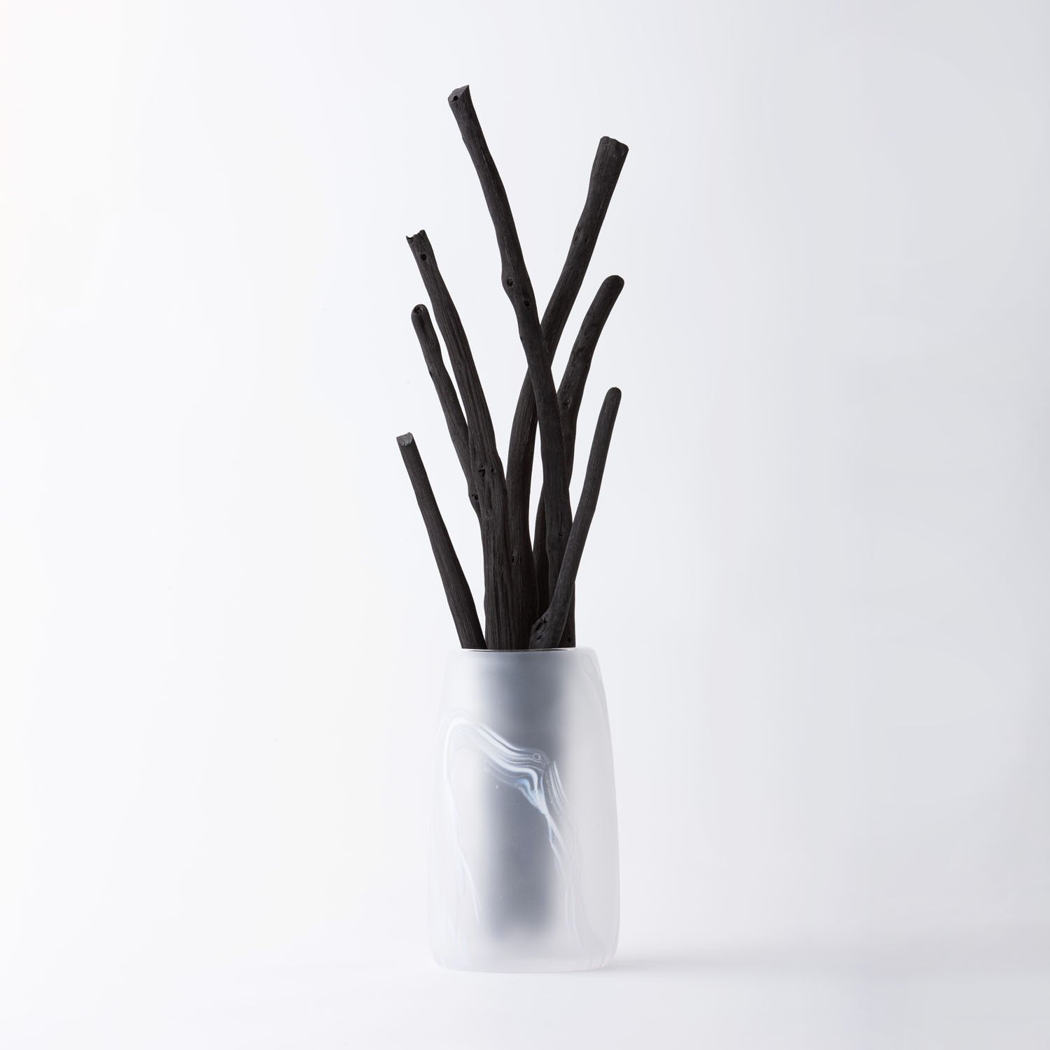 ガラス×備長炭 コラボレーションオブジェ 【備長炭専門店】 銀座紀州