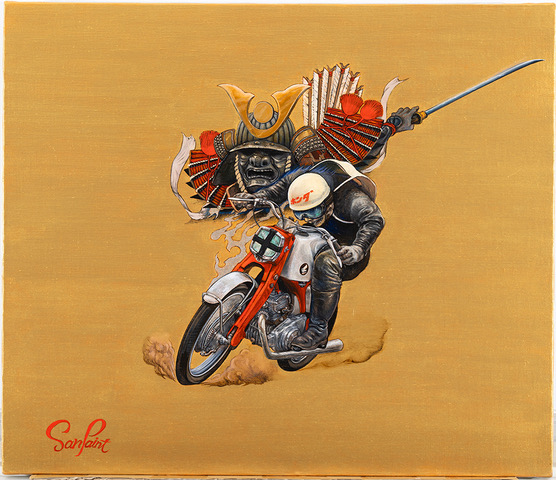 油絵＋バイクの魅力を目の前で感じよう！ - バイクニュース - タンデム