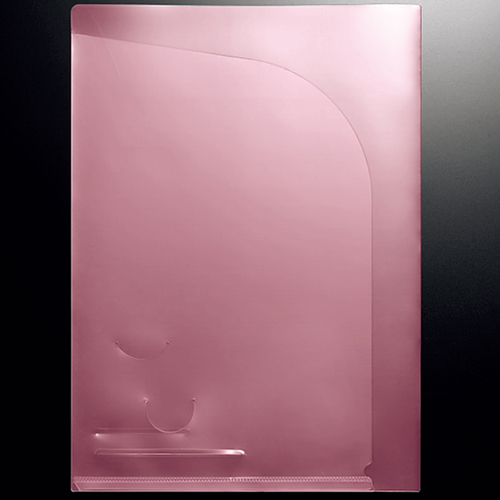 たのめーる】TANOSEE クリアホルダーダブルポケット A4 ピンク 1パック