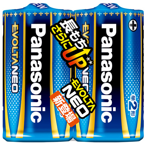 たのめーる】パナソニック アルカリ乾電池 エボルタNEO 単2形 LR14NJ