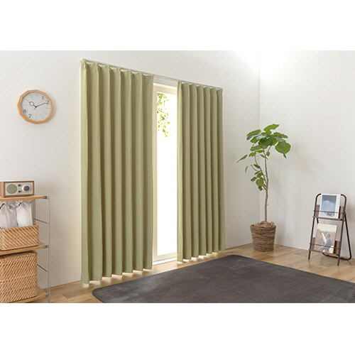 たのめーる】ユニベール ドレープカーテン ステイシー 幅1500×長さ