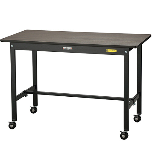 たのめーる】山金工業 ワークテーブル ブラックシリーズ 移動式 1200