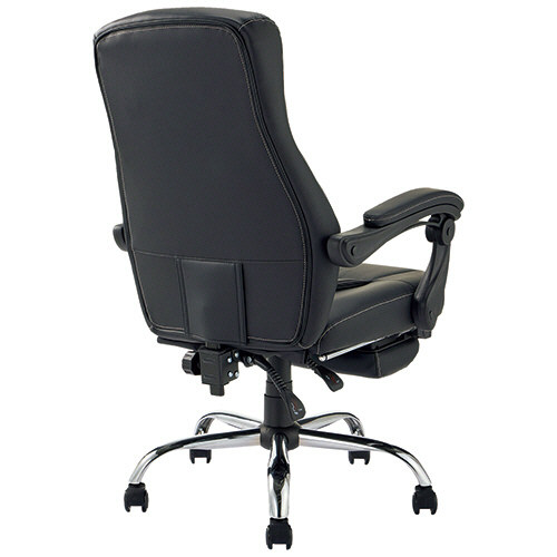 たのめーる】不二貿易 リクライニングチェア ゼクス 肘付 ブラック C