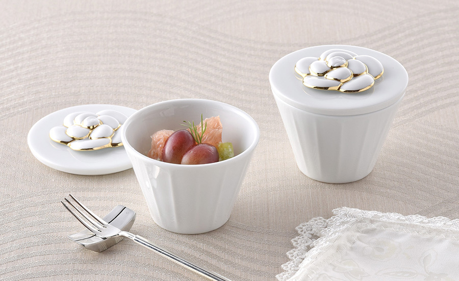 水晶彫の丹心窯】カメリア アミューズカップ（L）