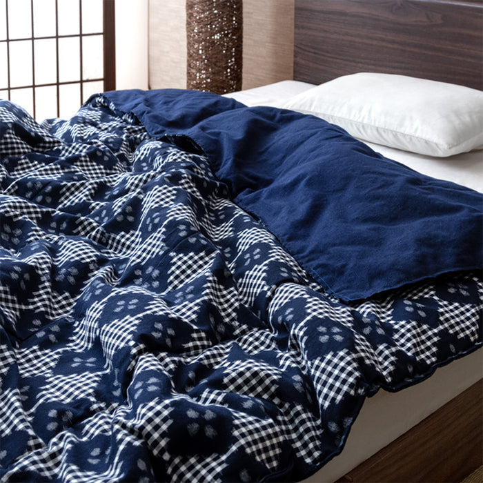 シングル] 久留米絣 純日本製 綿100％ 洗える 137×196cm 夏布団