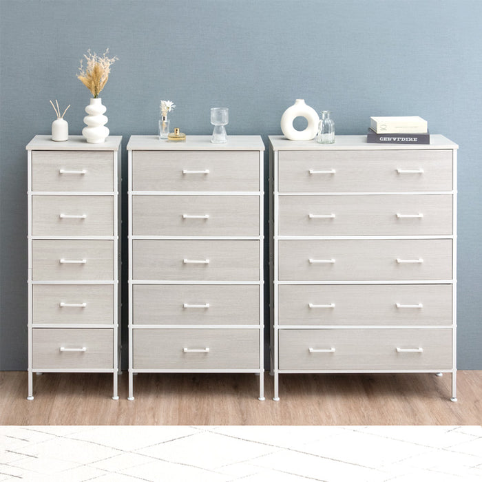 5段 木目チェスト 幅80 軽量 タンス 衣類収納 リビング収納 北欧 収納