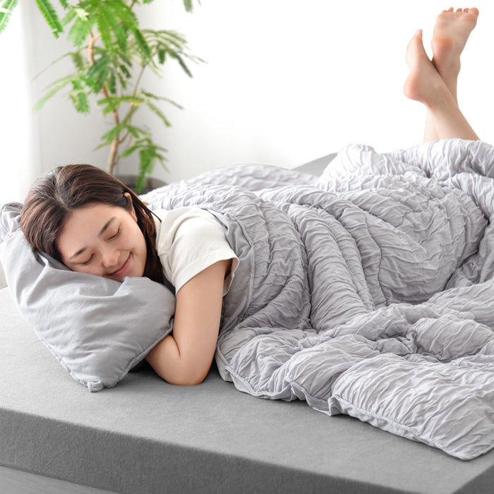 シングルロング] 《ナチュラルクーラー》掛け布団 洗える 日本製 綿100