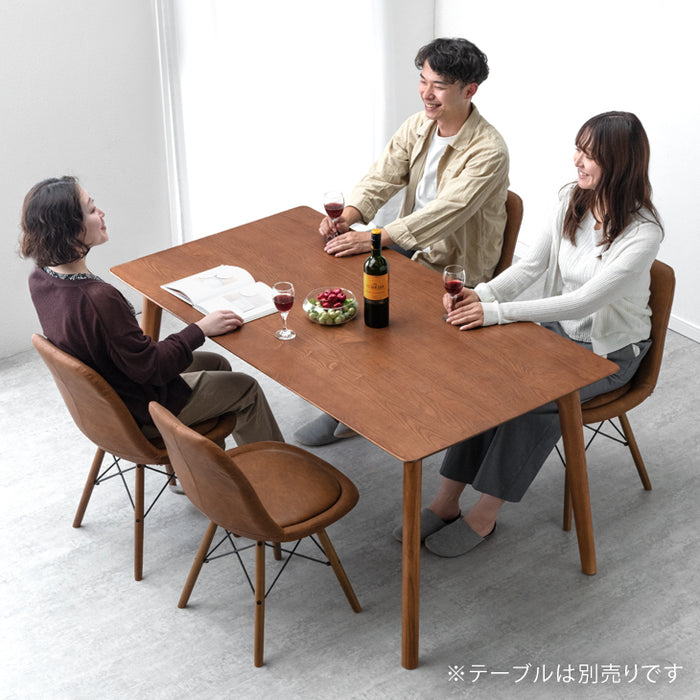 単脚］ イームズチェア クッション付 ダイニングチェア ソフトレザー