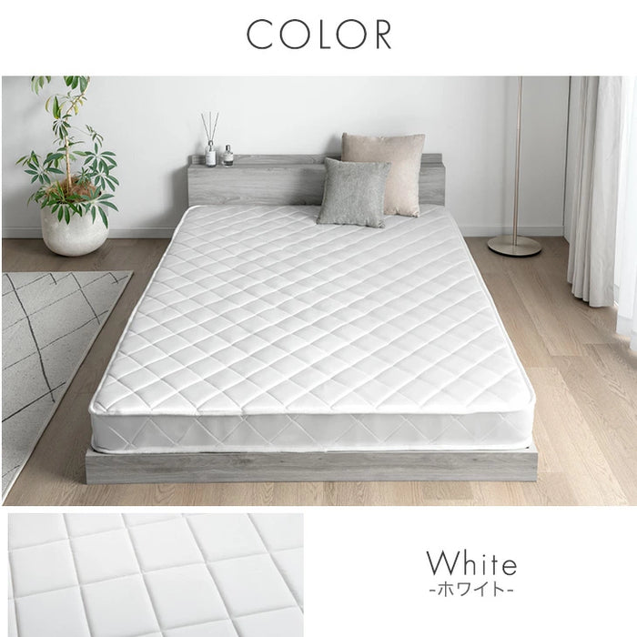 ダブル］マットレス ポケットコイル 厚み14cm 薄型 柔らかめ ベッド