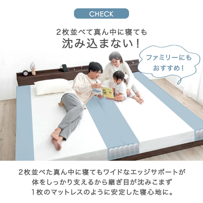 シングル］トリプルエッジサポート ポケットコイルマットレス 厚み22cm