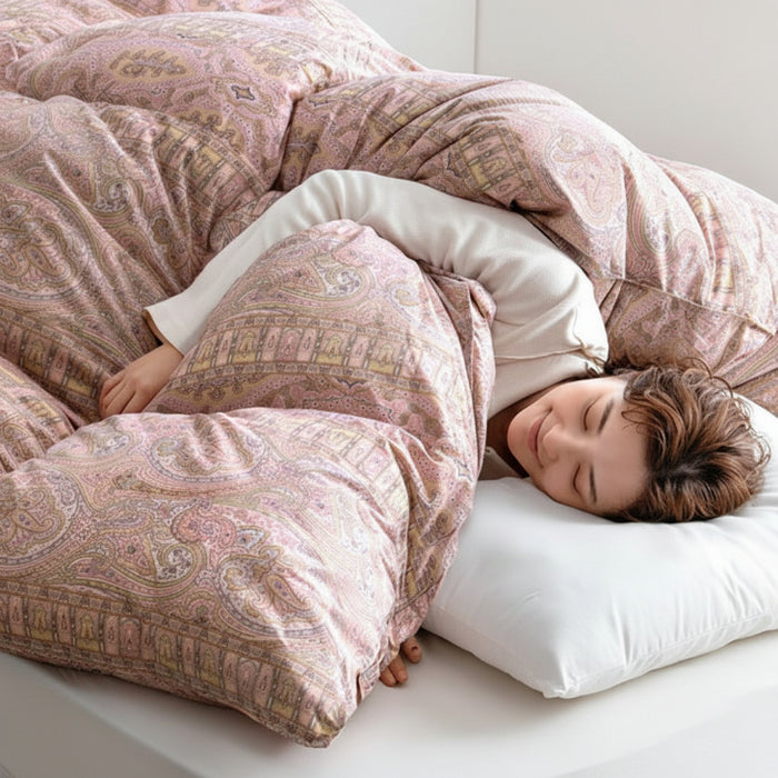 クイーン] 大増量2.1kg 羽毛布団 ホワイトグースダウン93％ CIL