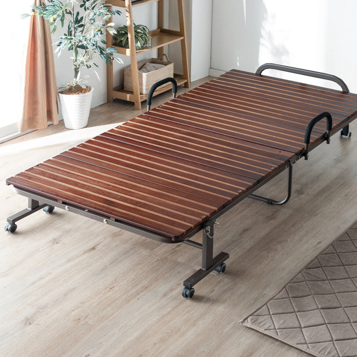 シングルワイド] 19万台突破!! 湿気に強い桐すのこ 折りたたみベッド