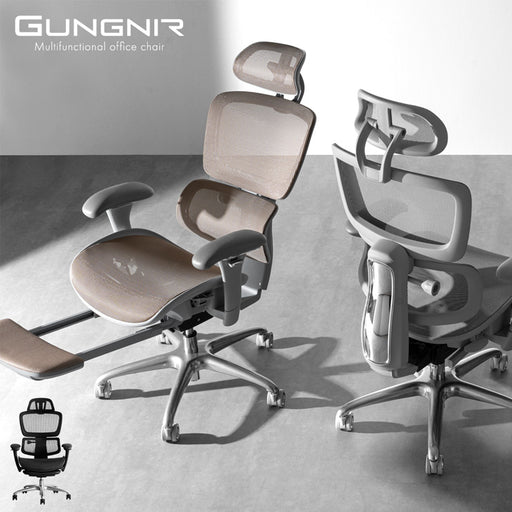 高機能 オフィスチェア 座面スライド ランバーサポート ロッキング 3D