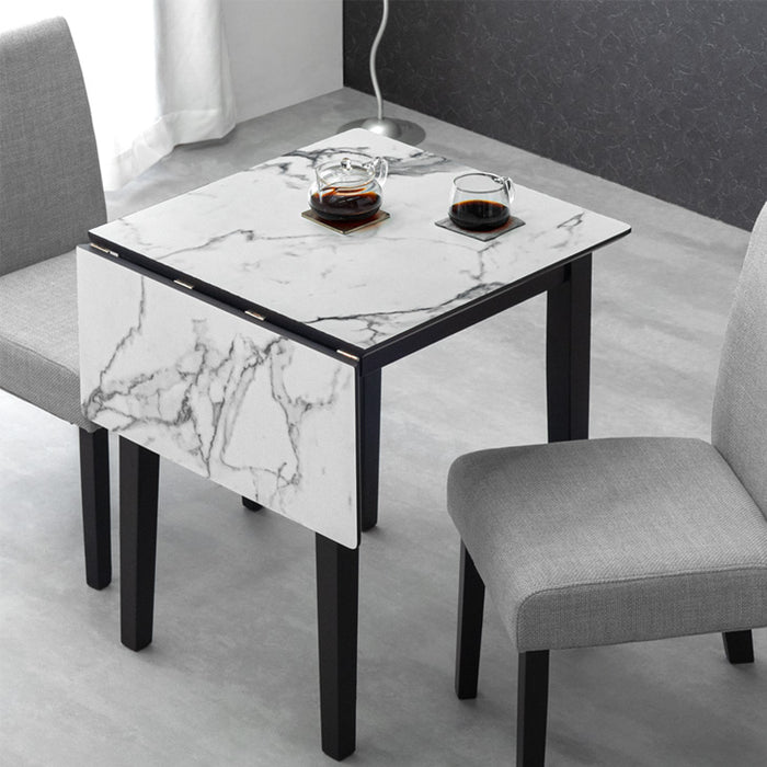 幅60-90cm］バタフライダイニングテーブル 単品 伸長式