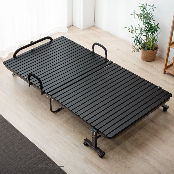 シングル] 折りたたみベッド 桐すのこ 33枚 キャスター付き *オリオン