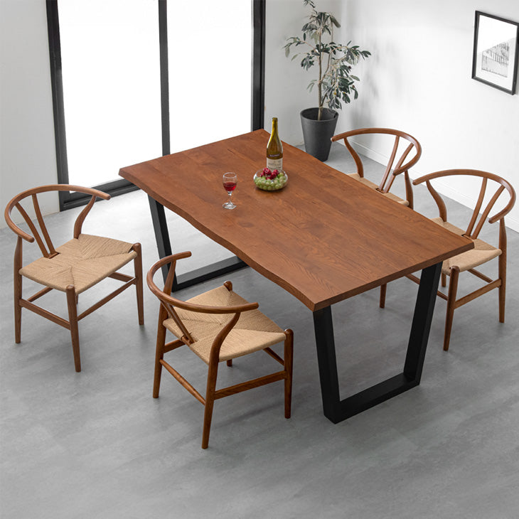 幅160］ダイニングテーブルセット 5点セット 4人掛け 天然木 長方形