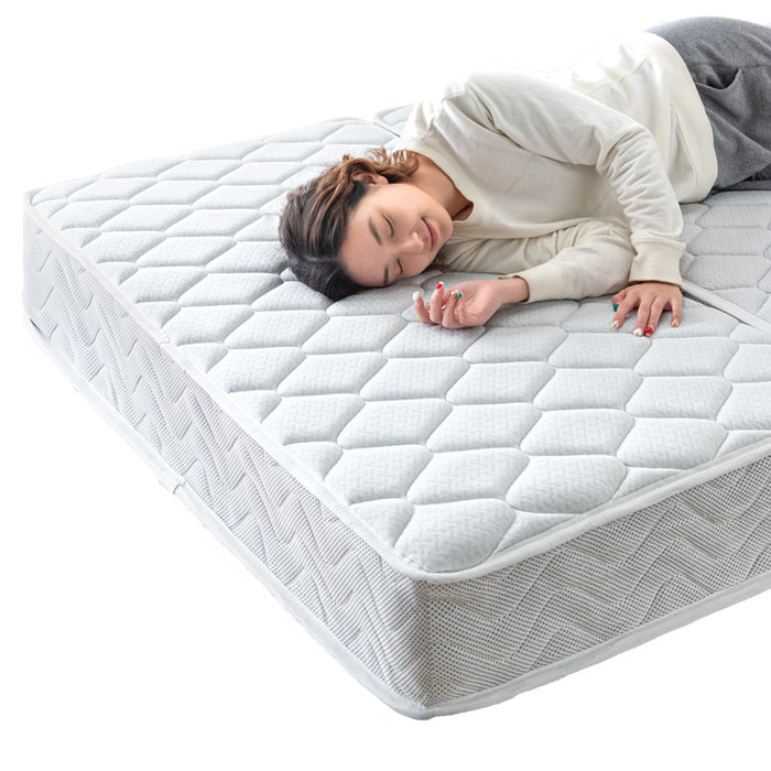 セミダブル］RENEW コイル数UP ボンネルコイルマットレス 三つ折り 高