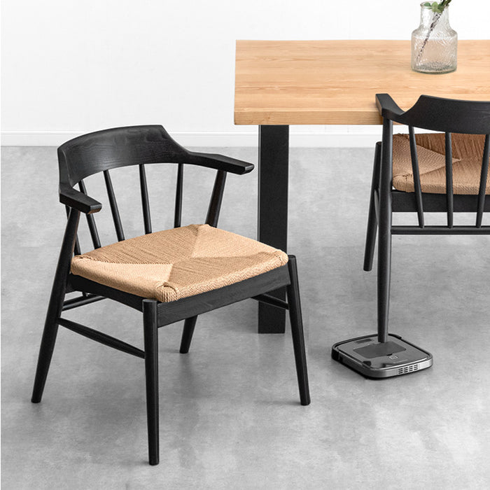 4脚セット］お掃除ロボット対応 ダイニングチェア 完成品 アッシュ