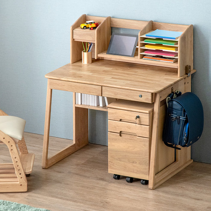 新開発 現役ママが考えた 学習机 3点セット 幅100cm 天然木 デスク