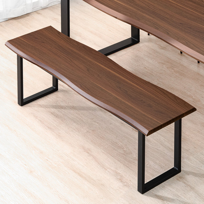 幅140］天然木 ダイニングベンチ 二人掛け ヴィンテージ調 北欧