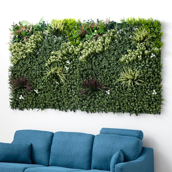 100×100cm 2枚セット フェイクグリーン 壁掛け〔50900072〕 — 【公式