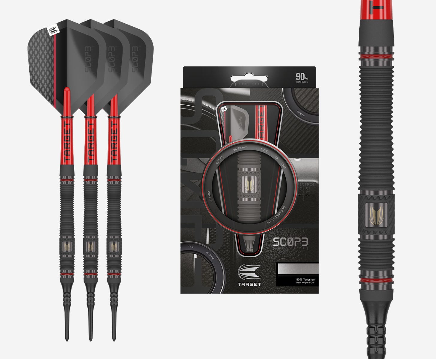 Scope 10 | Soft Tip Darts | 90% Tungsten Darts