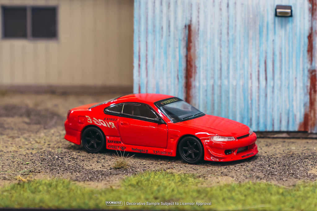 Tarmac Works 1/64 VERTEX Nissan Silvia S15 Red - Indonesia Special Edi