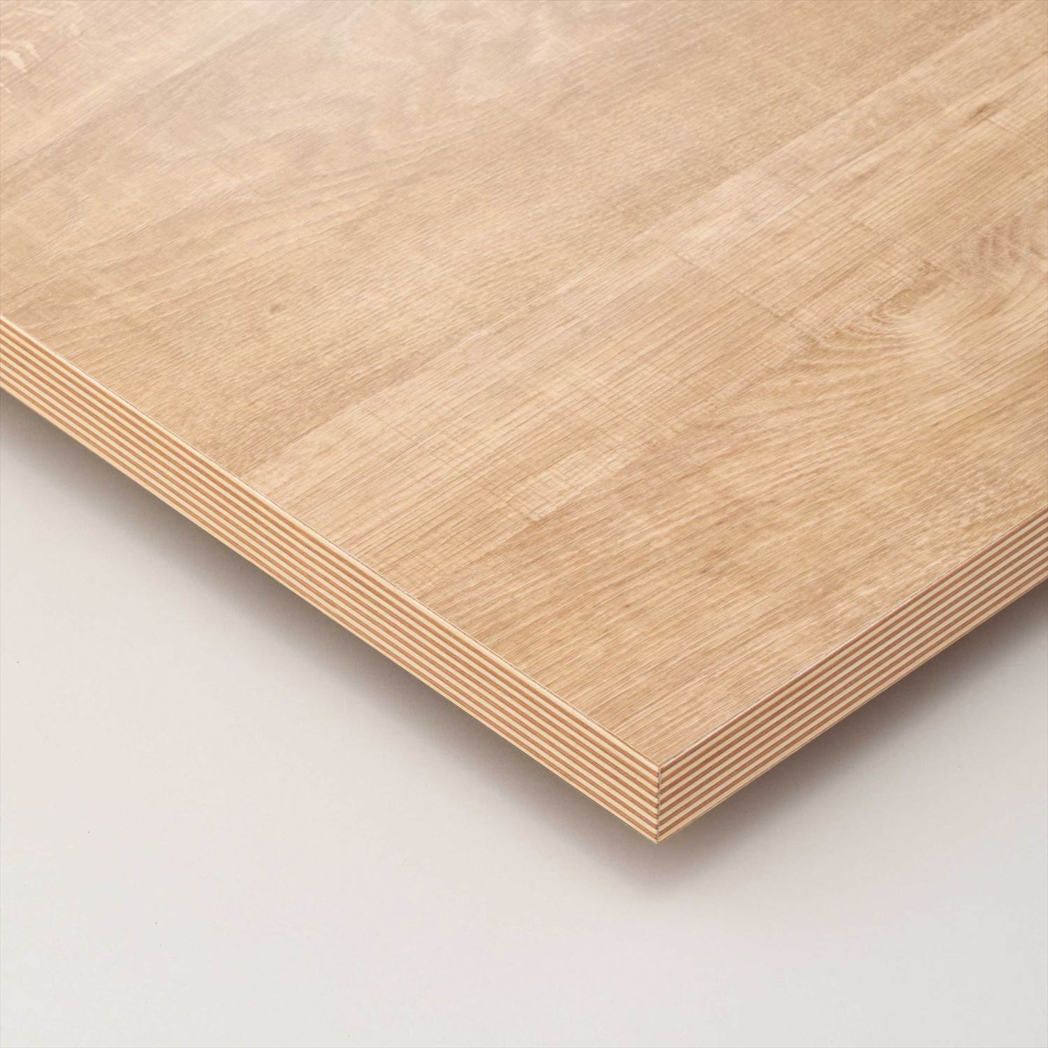 メラミン化粧板ストライプウッドテープ巻き 古材調木目 t30｜店舗用