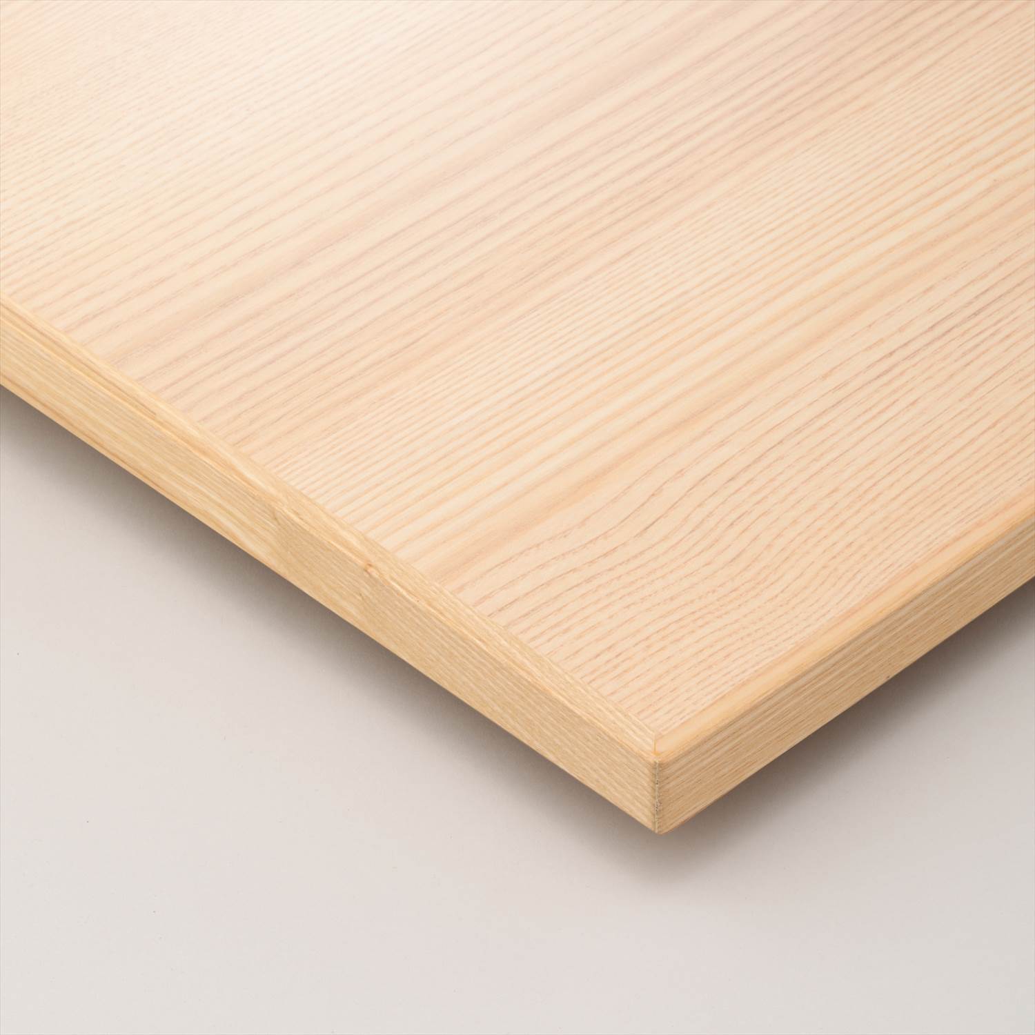 メラミン化粧板木縁巻き イト面仕上げ アッシュ木目 t30｜店舗用