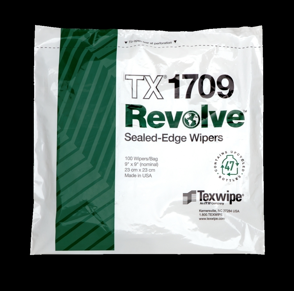Texwipe. REVOLVE™ TX1709 Sustainable Dry Cleanroom Wipers, Non-Sterile
