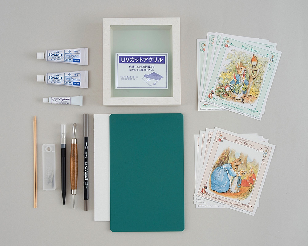 シャドーボックス通信講座】ピーターラビットのシャドーボックス