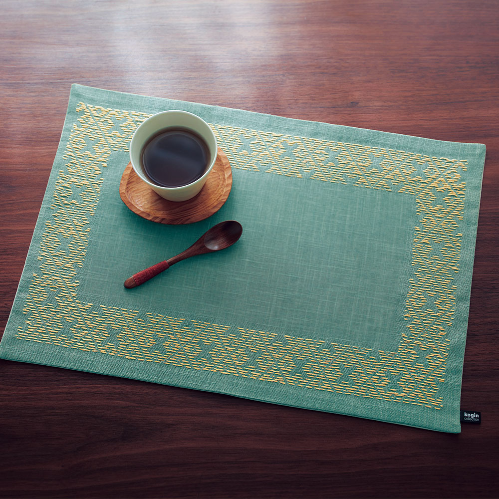 毎月お届け】山端家昌・こぎん模様の刺し子クロス 手づくりキット（A