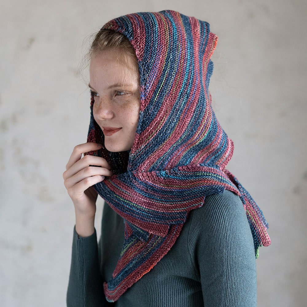 ドラゴンショール ブルー×オレンジ［編み図別売］: 材料・用具