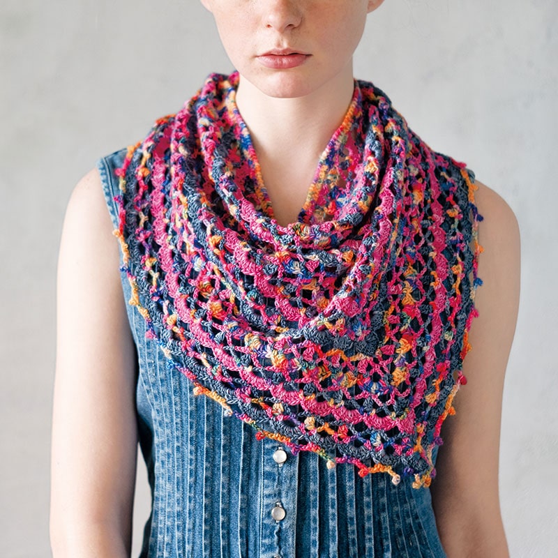 レシピ〉かぎ針編み三角ショール: レシピ｜手づくりタウン by 日本