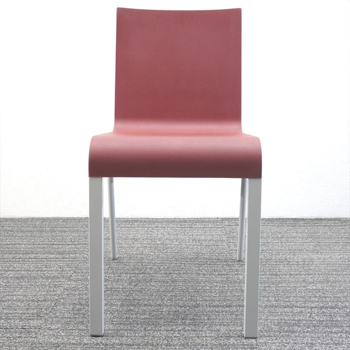 ヴィトラ .03(ゼロスリー) スタッキングチェア レッド- 中古オフィス