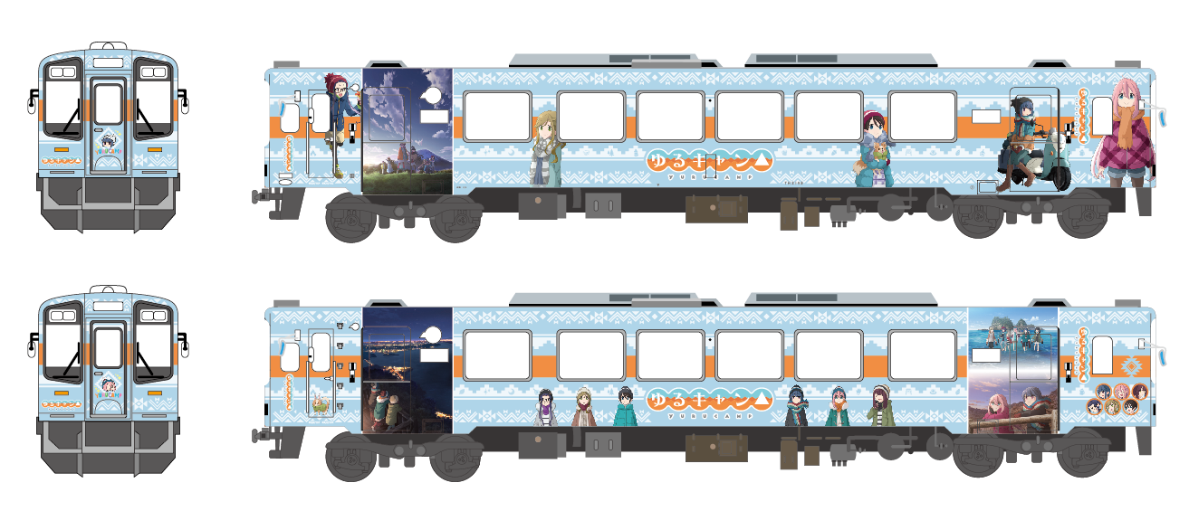 ゆるキャン△』×天浜線 ラッピング列車走行決定！ – 天浜線（天竜浜名