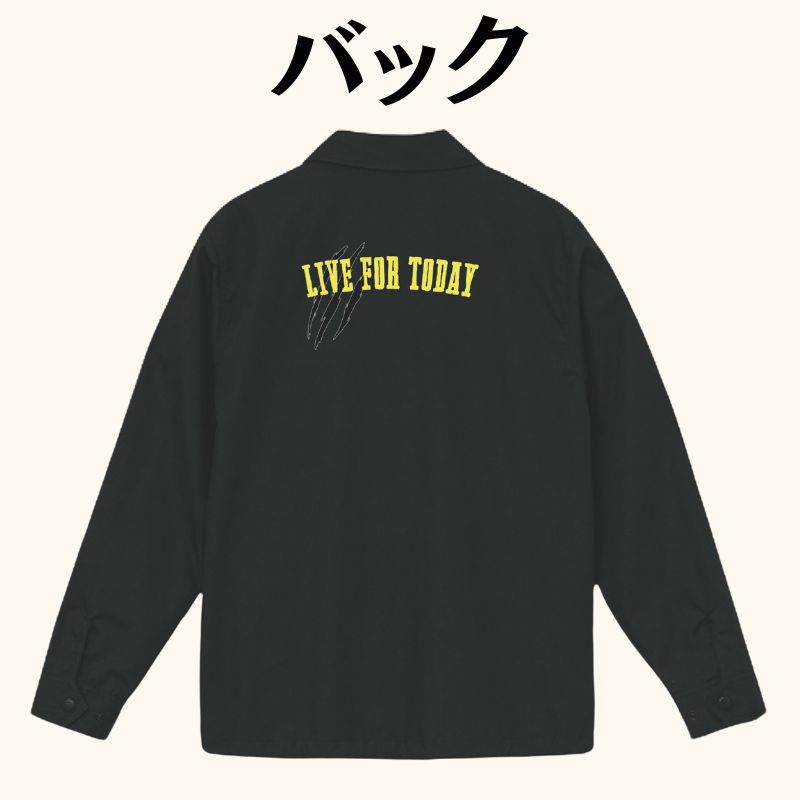 LIVE FOR TODAY』コーチジャケット - 天龍プロジェクト