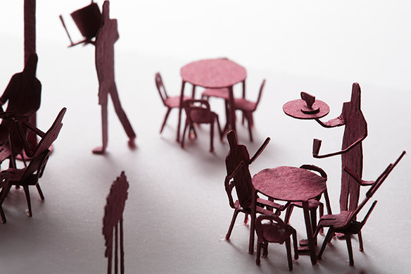 1/100建築模型用添景セット No.25 オープンカフェ編 - 製品リスト