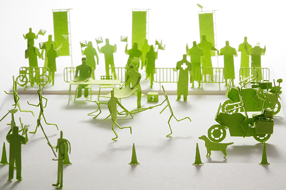 1/100建築模型用添景セット No.27 駅伝編 - 製品リスト／ネット