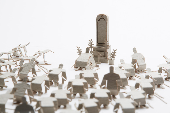 1/100建築模型用添景セット No.54 忠臣蔵・墓前に報告編 - 製品リスト