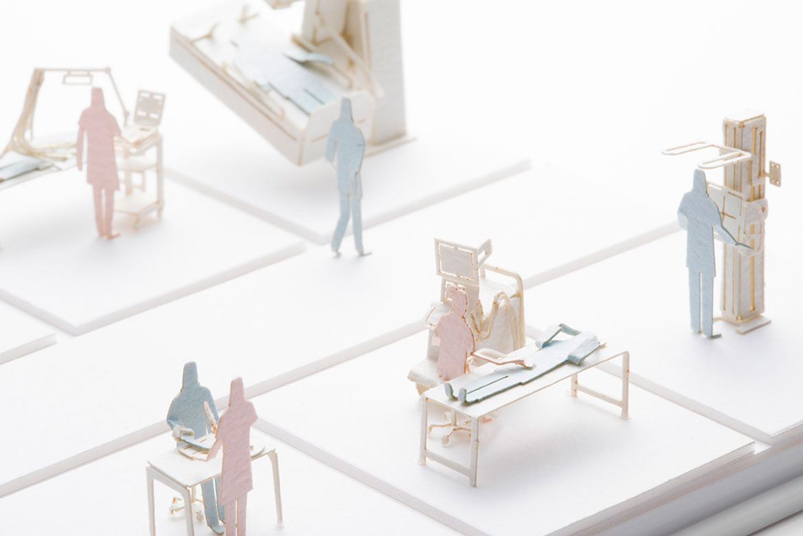 1/100建築模型用添景セット No.73 人間ドック編 - 製品リスト／ネット